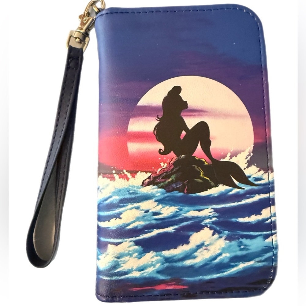 Loungefly Blue and Pink little Mermaid Wristlet -NWOT